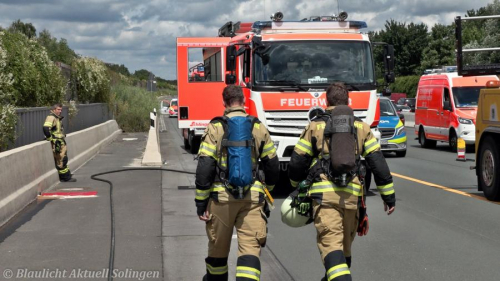 Gefahrgutunfall A3 Solingen-3