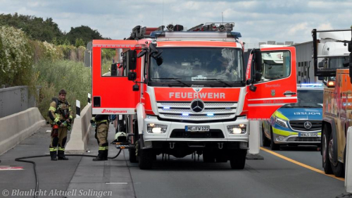 Gefahrgutunfall A3 Solingen-9